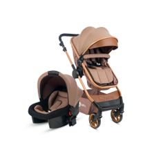 4 Baby AB 480-1 Kahve Cool Gold Travel Sistem Bebek Arabası