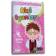 4 Boyut Yayınları Zeka Geliştirici Dikkat Arttıran Akıl Oyunları - 4. Seviye