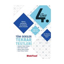 4. Sınıf Bloktest Tüm Dersler Tekrar Testleri Tudem Yayınları