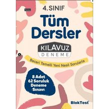 4. Sınıf Tüm Dersler Kılavuz Deneme - BlokTest Yayınları