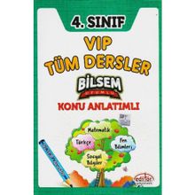4. Sınıf VIP Tüm Dersler Konu Anlatımlı - Editör Yayınları Komisyon