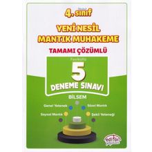 4. Sınıf Yeni Nesil Mantık Muhakeme Tamamı Çözümlü 5 Deneme Sınavı - Editör Yayınevi