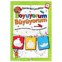 +4 Yaş Becerikli Çocuklar Boyuyorum Büyüyorum-Kukla Yayınları