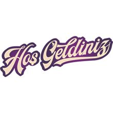 40 cm Hoş Geldiniz Folyo Sticker
