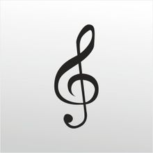 40 cm Sol Notası Folyo Sticker