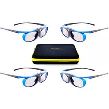 4X Hi-Shock Dlp Pro Mavi Cennet | 3D Dlp Projektörler İçin Dlp Link 3D Gözlük [96-144 Hz | Mavi | Ayarlamak]