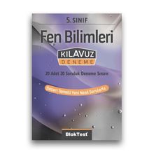 5. Sınıf Bloktest Fen Bilimleri Kılavuz Deneme Bloktest Yayınları