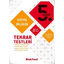 5. Sınıf Bloktest Sosyal Tekrar Testleri Tudem Yayınları
