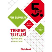 5. Sınıf Fen Bilimleri Tekrar Testleri Tudem Yayınları