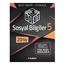 5. Sınıf Sosyal Bilgiler 3 Boyut Soru Bankası-Tudem Yayınları