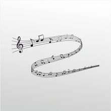 50 cm Müzik Notaları Folyo Sticker