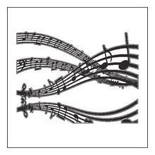 50 cm Müzik Notası Folyo Sticker