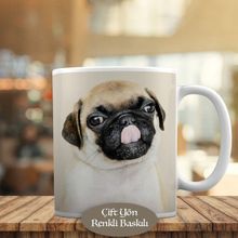 53876-64830 Sevimli Pug Köpek Yavrusu Kupa Bardak