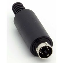 6 Pin Mini Din Erkek Konnektör