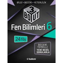 6. Sınıf Fen Bilimleri Yeni Nesil Sorularla-Tudem Yayınları
