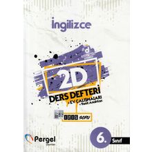 6. Sınıf İngilizce 2D Ders Defteri Ev Çalışmaları-Pergel Yayınları