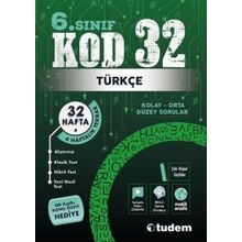 6. Sınıf KOD 32 Türkçe Tudem Eğitim