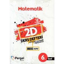 6. Sınıf Matematik 2D Ders Defteri Ev Çalışmaları-Pergel Yayınları