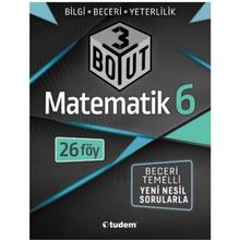 6. Sınıf Matematik 3 Boyut Föy-Tudem Yayınları