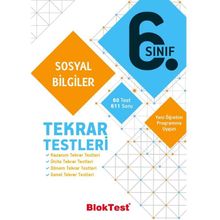 6. Sınıf Sosyal Bilgiler Tekrar Testleri Bloktest Yayınları