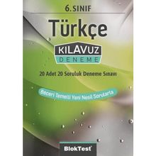 6. Sınıf Türkçe Kılavuz Denemeleri-Bloktest Yayınları