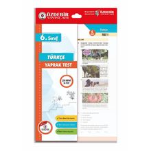 6. Sınıf Türkçe Yaprak Test - Özdebir Yayınları