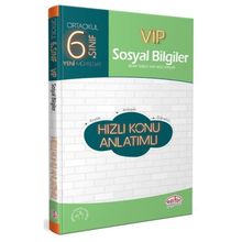 6. Sınıf Vip Sosyal Bilgiler Konu Anlatımlı Editör Yayınları