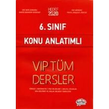 6. Sınıf VIP Tüm Dersler Konu Anlatımlı Kırmızı - Editör Yayınları