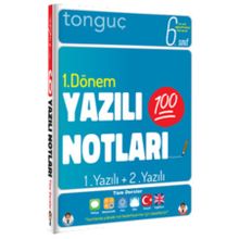6. Sınıf Yazılı Notları 1. Dönem 1 ve 2. Yazılı-Tonguç Yayınları