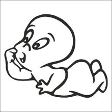 60 cm Casper Folyo Sticker