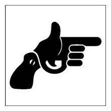 60 cm Silahlar Folyo Sticker