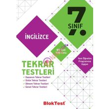 7. Sınıf Bloktest İngilizce Tekrar Testleri Tudem Yayınları