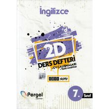 7. Sınıf İngilizce 2D Ders Defteri Ev Çalışmaları-Pergel Yayınları