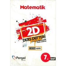 7. Sınıf Matematik 2D Ders Defteri Ev Çalışmaları-Pergel Yayınları