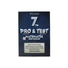 7. Sınıf Matematik Pro Test Soru Bankası Bilfen Yayınları