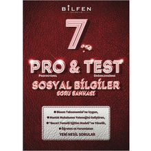 7. Sınıf Pro & Test Sosyal Bilgiler Soru Bankası - Bilfen Yayınları