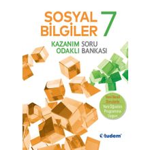 7. Sınıf Sosyal Bilgiler Kazanım Odaklı Soru Bankası Tudem Yayınları