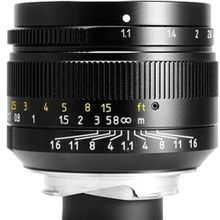 7artisans Leica M-Mount Siyah 50 mm F1.1 Fixed Lens