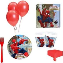 8 Kişilik Örümcek Adam Doğum Günü Spiderman Parti Malzemeleri