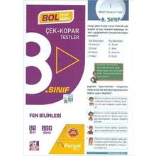 8. Sınıf 2022 Fen Bilimleri Çek Kopar Testler - Pergel Yayınları