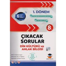 8.Sınıf Din Kültürü ve Ahlak Bilgisi Çıkacak Sorular Kitabı - Zeka Küpü Yayınları