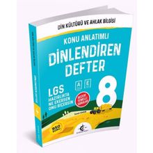 8. Sınıf Din Kültürü ve Ahlak Bilgisi Dinlendiren Defter-Eker Test Yayınları