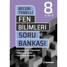 8. Sınıf Fen Bilimleri Beceri Temelli Soru Bankası Tudem Yayınları