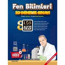 8. Sınıf Fen Bilimleri Tamamı Video Çözümlü 20 Deneme-Altın Oran Yayınları