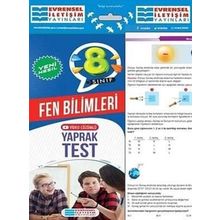 8. Sınıf Fen Bilimleri Yeni Nesil Video Çözümlü Yaprak Test-Evrensel İletişim Yayınları