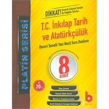8. Sınıf LGS 1. Dönem T.C. İnkılap Tarihi ve Atatürkçülük Beceri Temelli Yeni Nesil Soru Bankası Platin Serisi-Basamak Yayınları