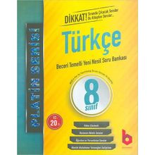 8. Sınıf LGS 1. Dönem Türkçe Beceri Temelli Yeni Nesil Soru Bankası Platin Serisi-Basamak Yayınları