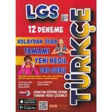 8. Sınıf LGS 12’li Türkçe Branş Deneme-Ggs Yayınları