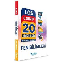 8. Sınıf Lgs Fen Bilimleri 20'li Deneme-Netfen Yayınları