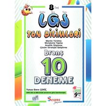 8. Sınıf LGS Fen Bilimleri Zoru Bankası LGS 10 Deneme-Tonguç Akademi Yayınları